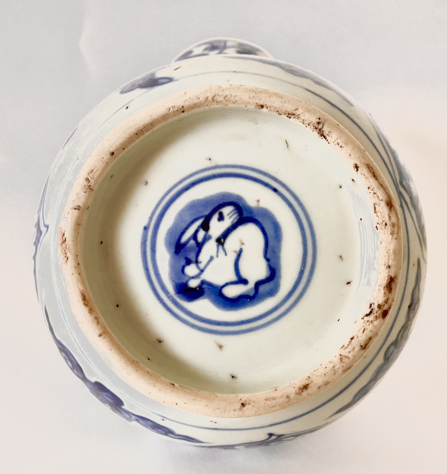 中国　青磁　花文　盃　時代箱付　M　R8208 青花瓷- 陶瓷- Feng Chun Ma