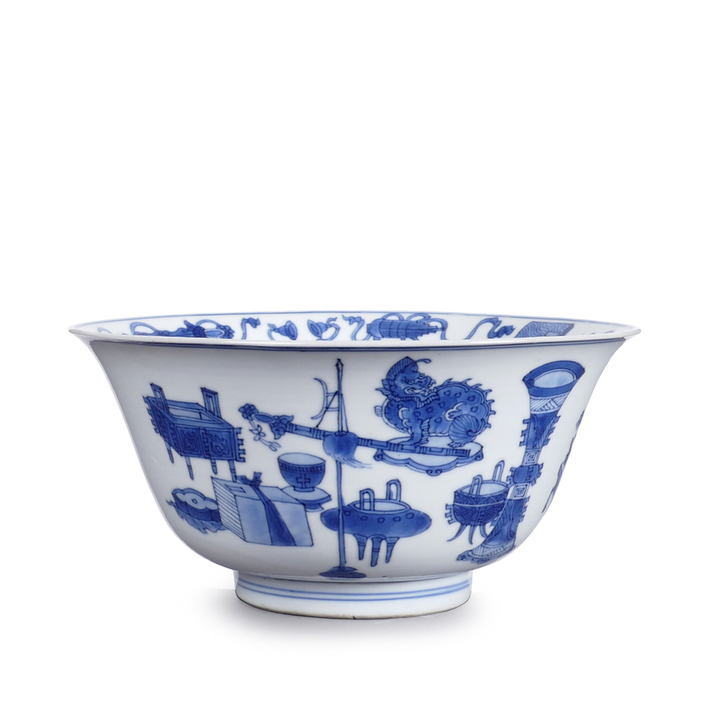 BFE 12 blue and white porcelain bowl kangxi