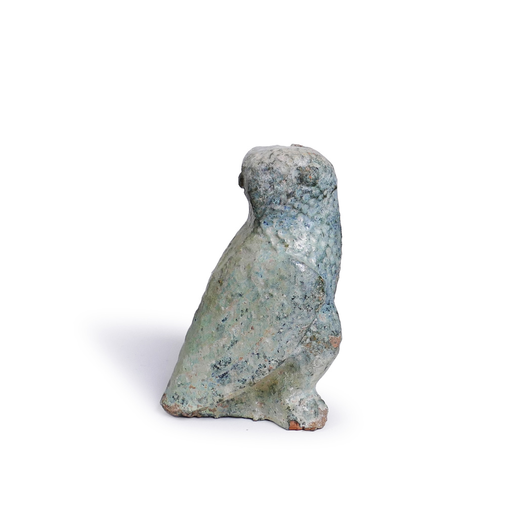 EHU 14 han dynasty green glazed bird